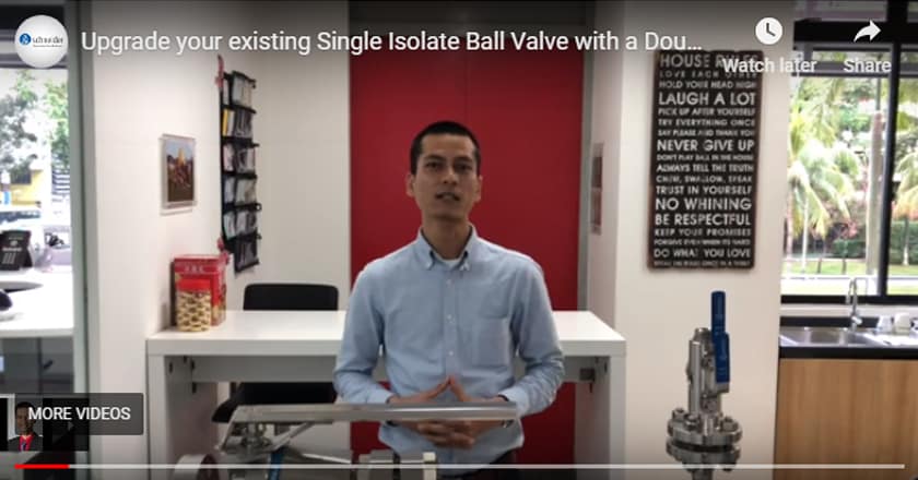 Upgrade your existing Single Isolate Ball Valve with a Double Block & Bleed Valve DBB.